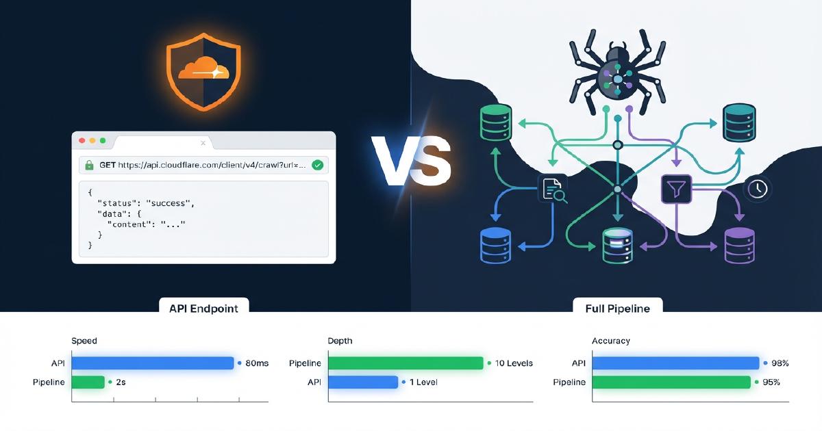Benchmarks del endpoint /crawl de Cloudflare y comparacion con pipeline de Scrapy en cinco tiendas Shopify
