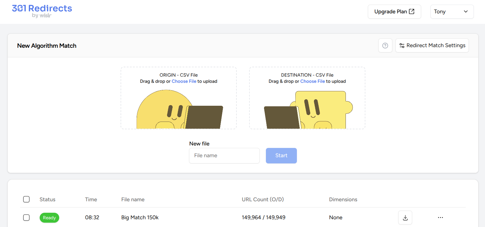 The 301 Redirect Tool that maps 150,000 URLs in minutes