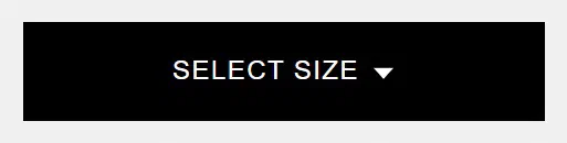 Amiri add to cart button photographed on its product page, reading Select Size, #000000 on #f0f0f0