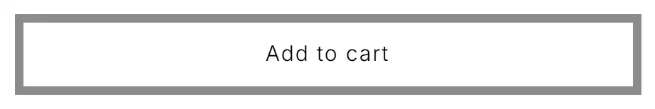 Bianca Saunders add to cart button photographed on its product page, reading Add to cart, #fefefe on #ffffff