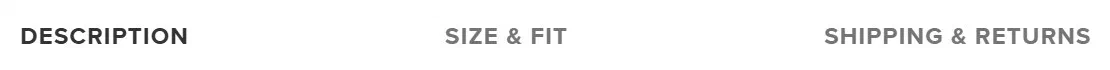Kith color selector photographed on its product page, 3 wide rectangle swatches