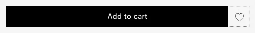 Viktor&Rolf Fragrance add to cart button photographed on its product page, reading Add to cart, #000000 on #f5f5f5